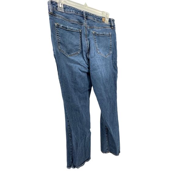 Sofia Vergara Medium Wash Distressed Blue Denim Flare Jeans Women's Size 10 - Picture 6 of 9